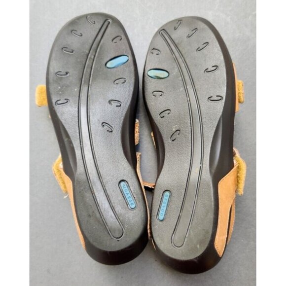 Aravon  Womens Sz9 Power Comfort Tan Leather Sandals Summer Shoes - Picture 8 of 12